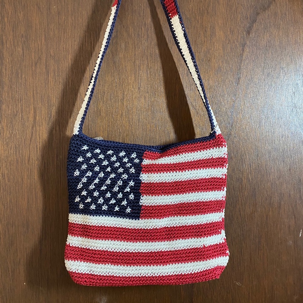 THE SAK American Flag Woven Bag